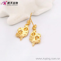 90924 Environmental copper dubai golden earrings special shape women drop earrings